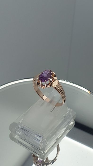 Ссср1991год  заводской кольцо с Корунд Александритом 585пробы 3.60грам