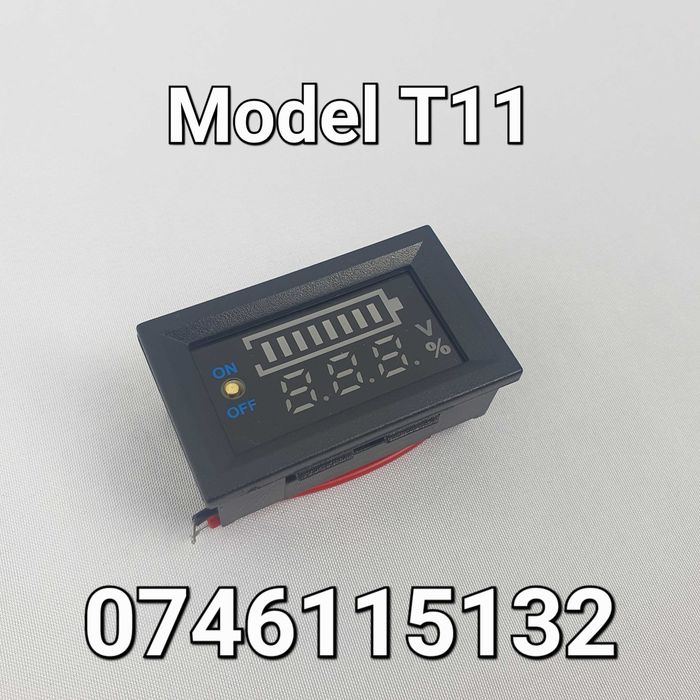 Ceas incarcare Tractor Auto Moto Atv-Voltmetru LED cu afisaj Dublu-T11