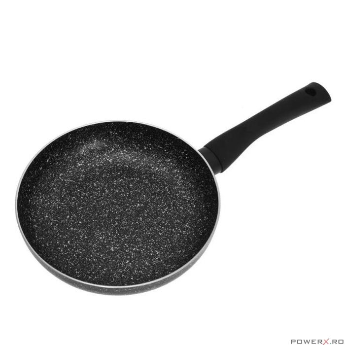 Set 3 tigai, aluminiu, marmorate, negru, 20, 24,28 cm, KingHoff