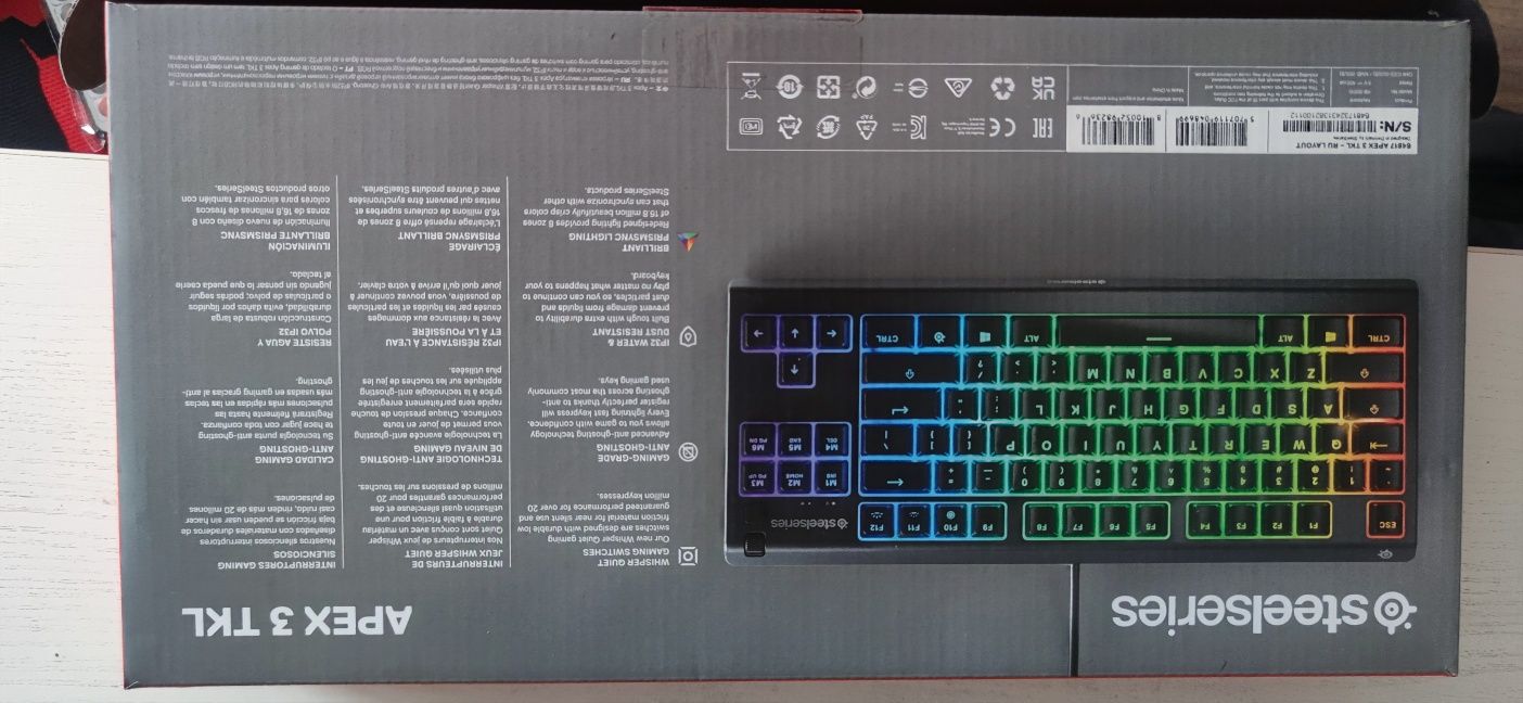 Игровая клавиатура Steelseries APEX 3 TKL