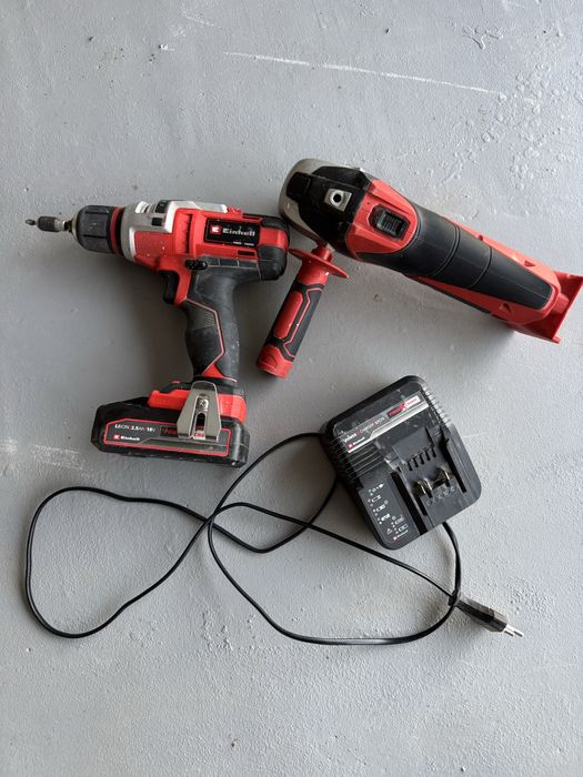 Set flex si masina de gaurit Einhell