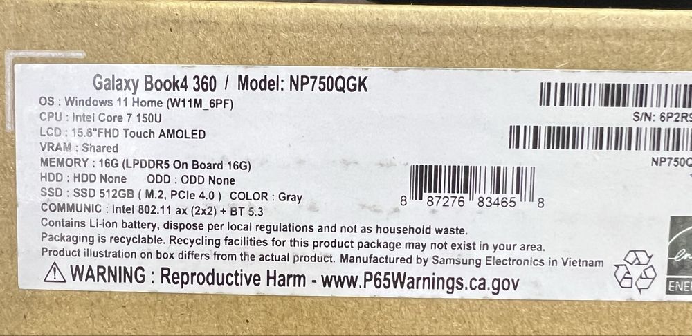 Samsung Galaxy Book4 360 USA