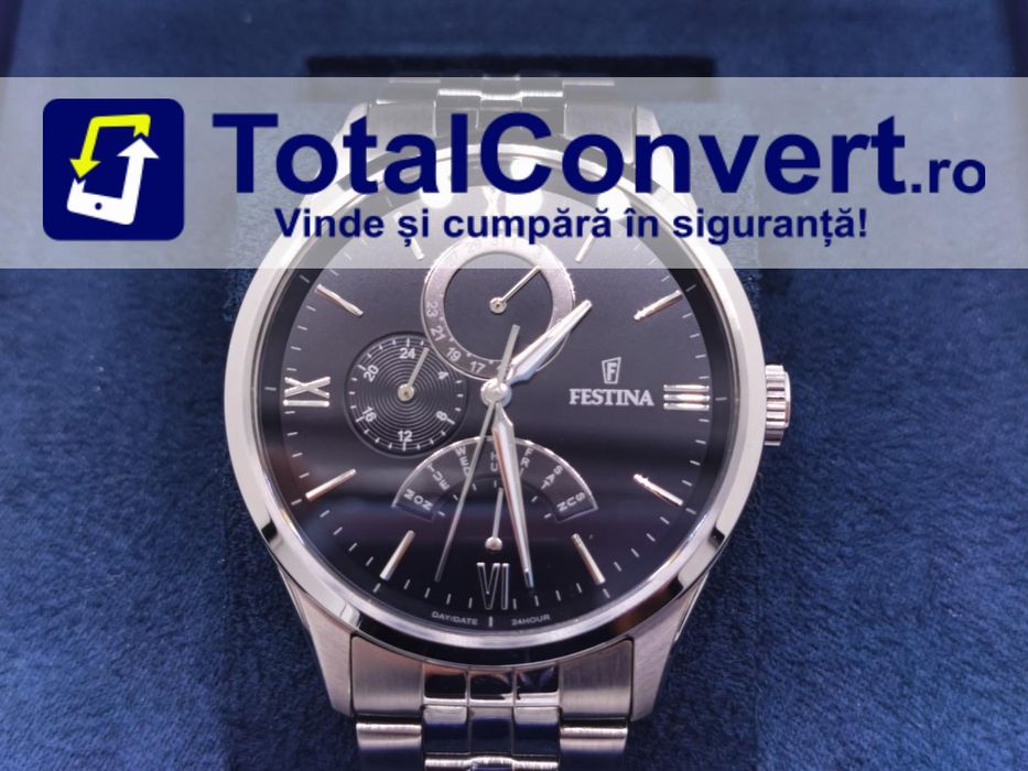 Festina F16822 barbatesc curea metal, Garantie 24 luni | #D88197