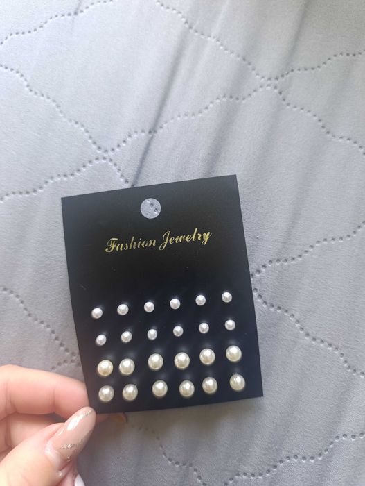 Сватбена декорация за коса и сватбени обеци в различен размер