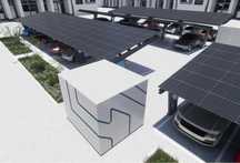 Carport cu sistem de incarcare auto