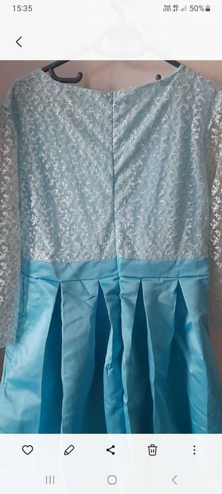 Rochie eleganta noua, baby blue 3XL