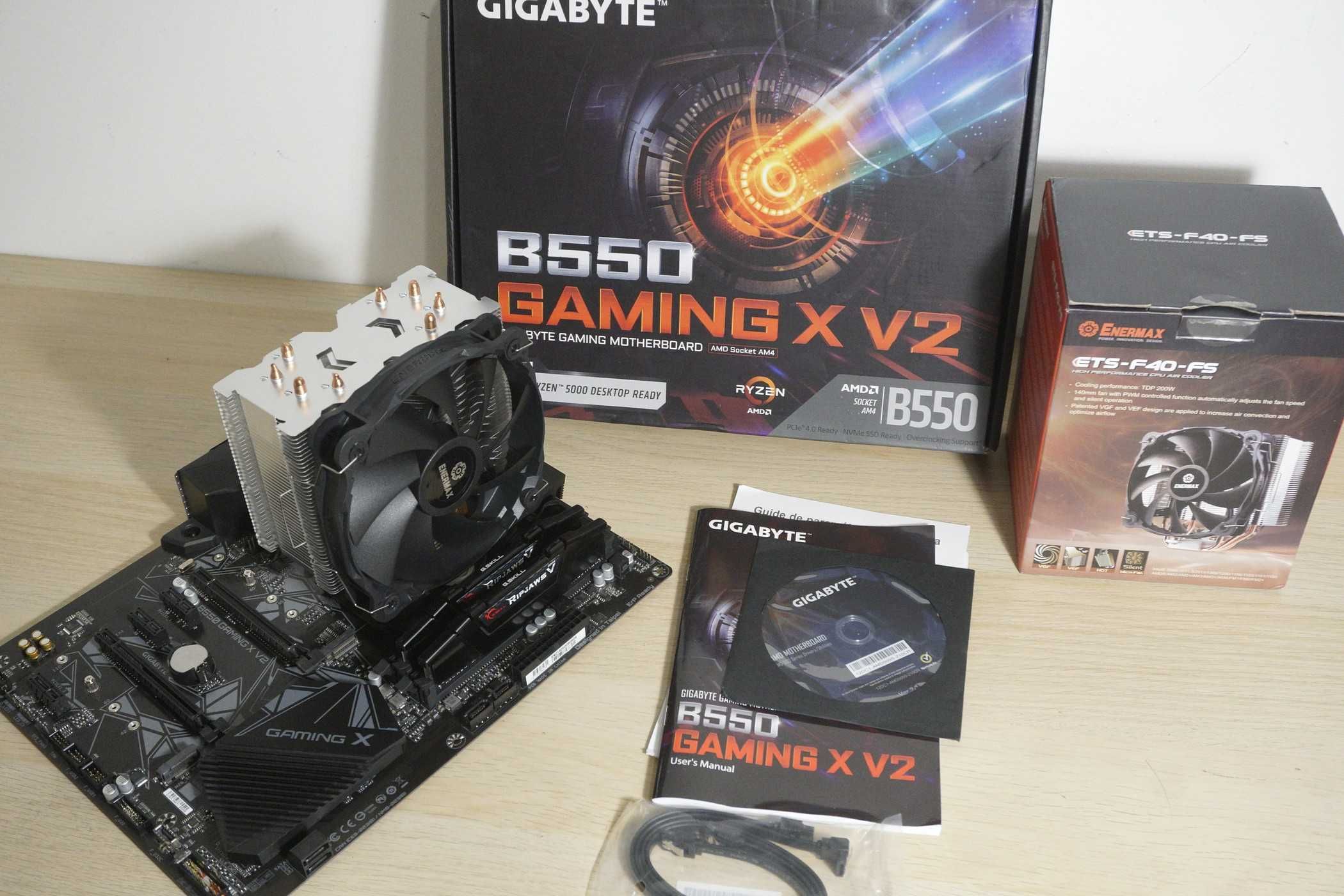 Ryzen 3700x + 140mm tower + Giga B550 Gaming X+ 16GB 3200mhz (вкл ДДС)