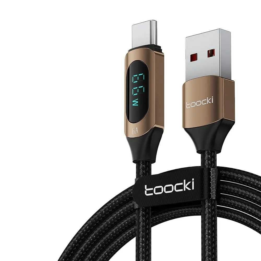 USB кабел за бързо зареждане 66W с индикатор за измерване на мощността