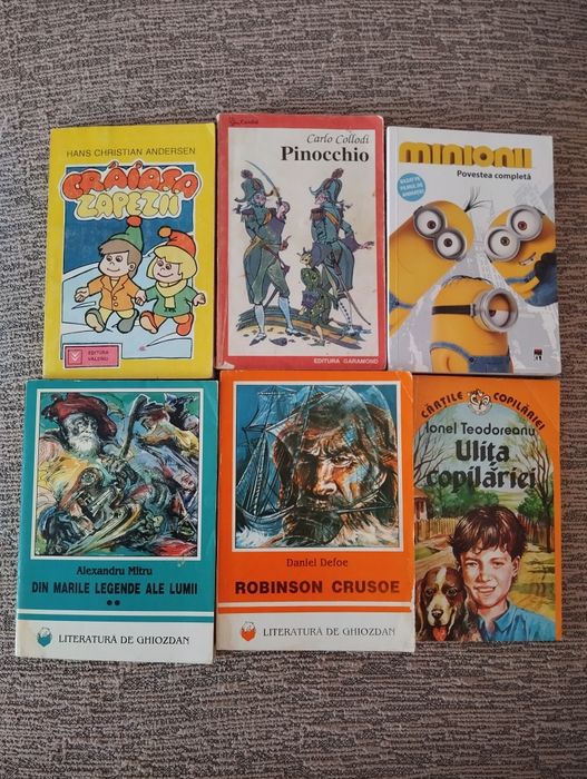 Lot cărți (Minionii,Robinson Crusoe etc)