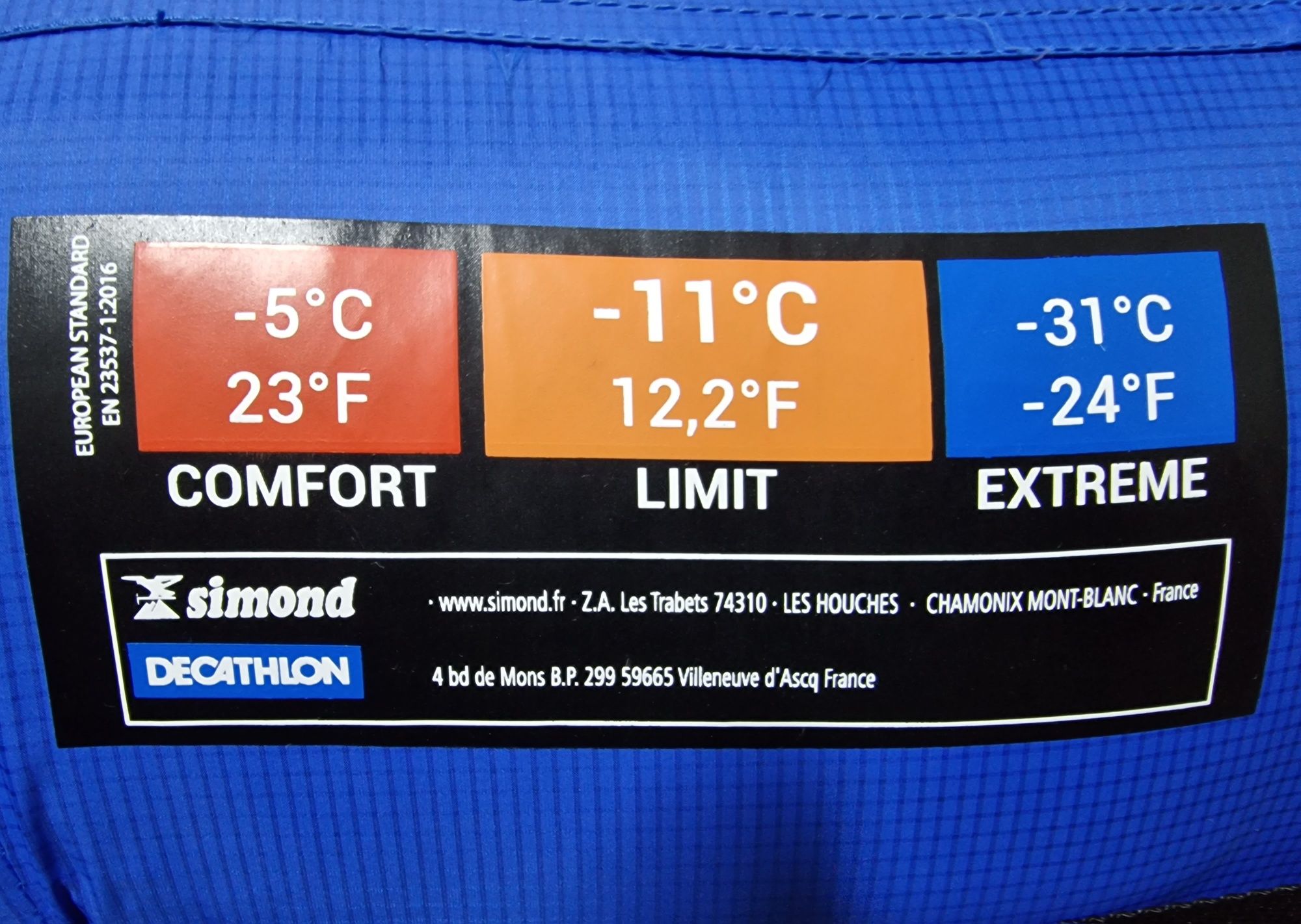 Sac de Dormit cu Puf Simond MAKALU I Light (-5/-11/-31°C) noua