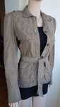 Geaca/jacheta/sacou dama, piele, bej/crem BOSS (Hugo Boss), 36 (s,6)