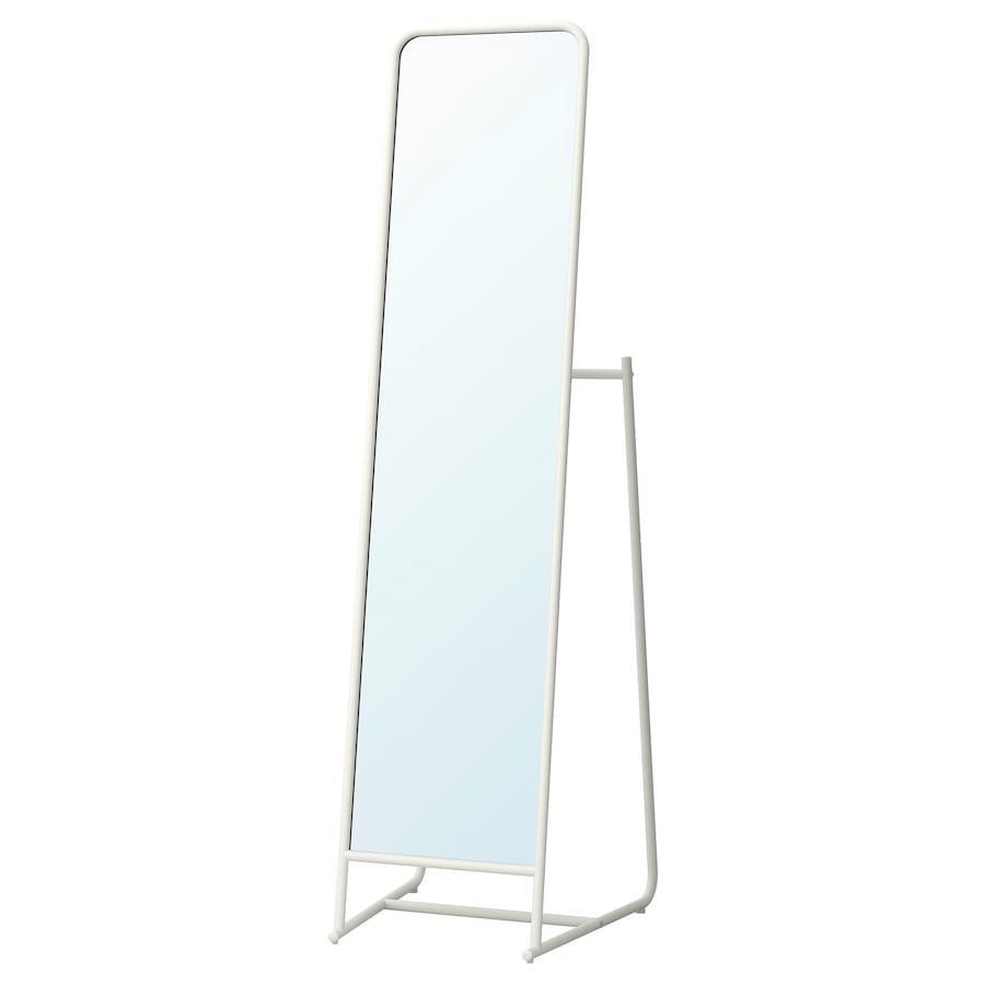 KNAPPER Oglindă cu suport, alb, 48x160 cm