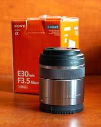 Obiectiv Sony E 30mm F3.5 macro 1:1