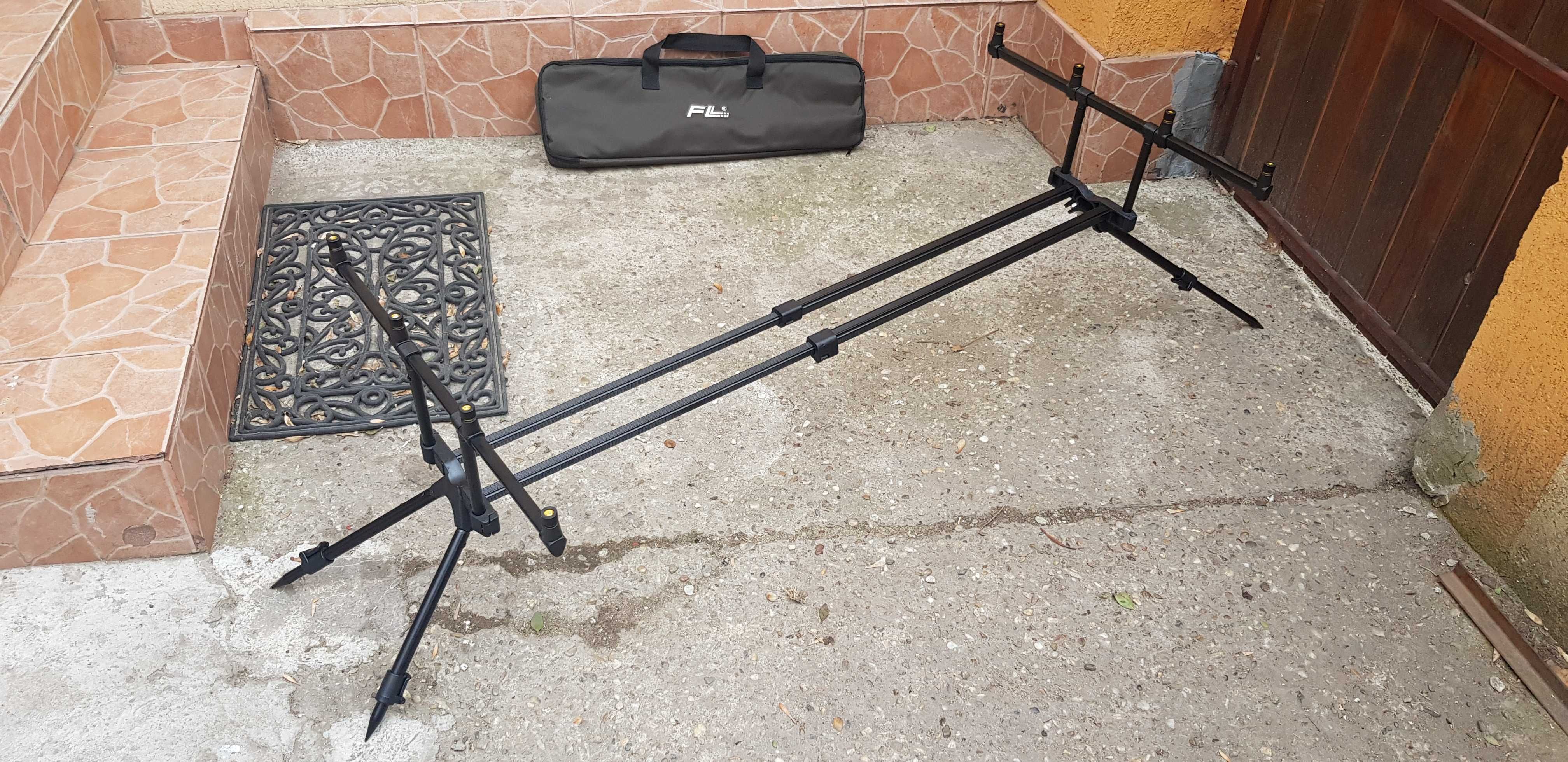 Rod pod FL BLACK EDITION pentru 4 lansete cu 4 picioare (DuoPod)FL168