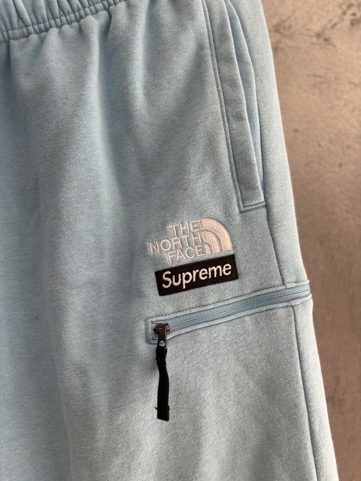 Trening Supreme x The North Face Convertible Hoodie and Pants Babyblue