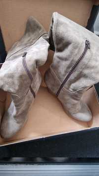 Дамски обувки велурени ботуши