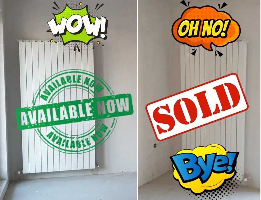 Нов алуминиев радиатор All Therm H1800. Продадох единия. Този чака теб