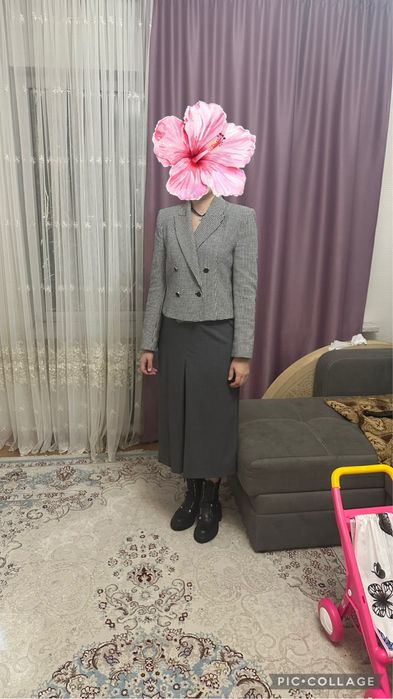 Костюм: юбка и жакет от Zara