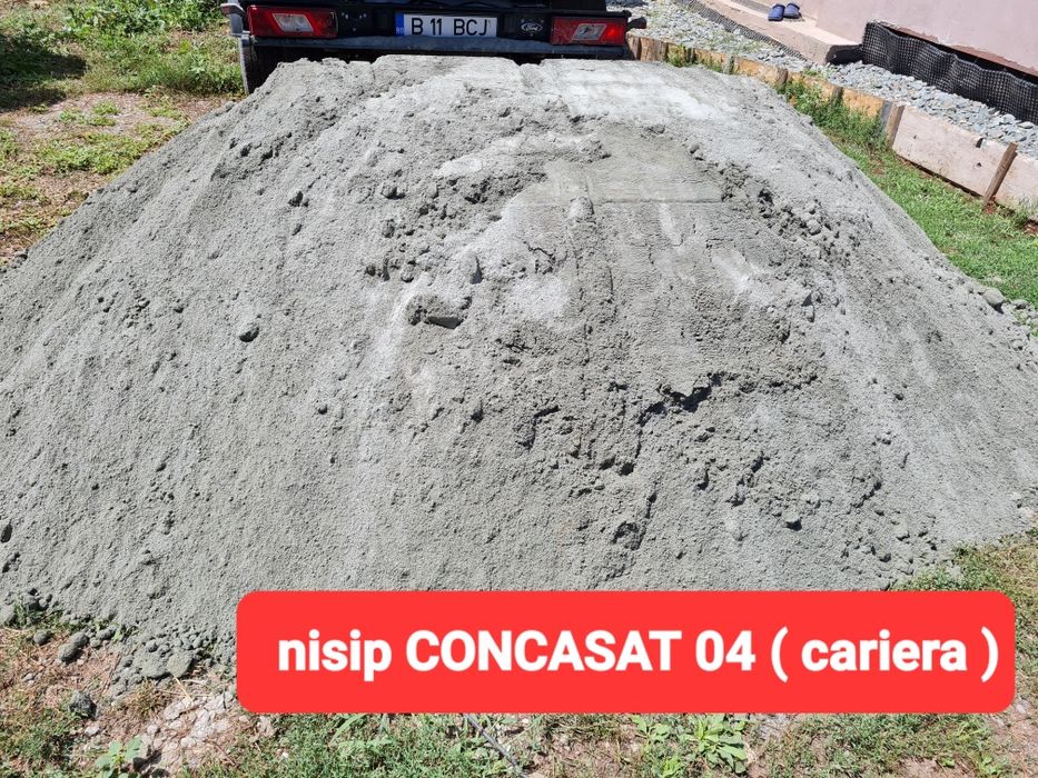 Balastru amestec beton nisip, piatra