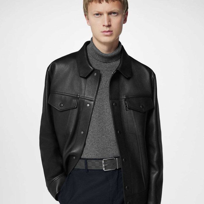 Мъжки колан Louis Vuitton LV двулицев