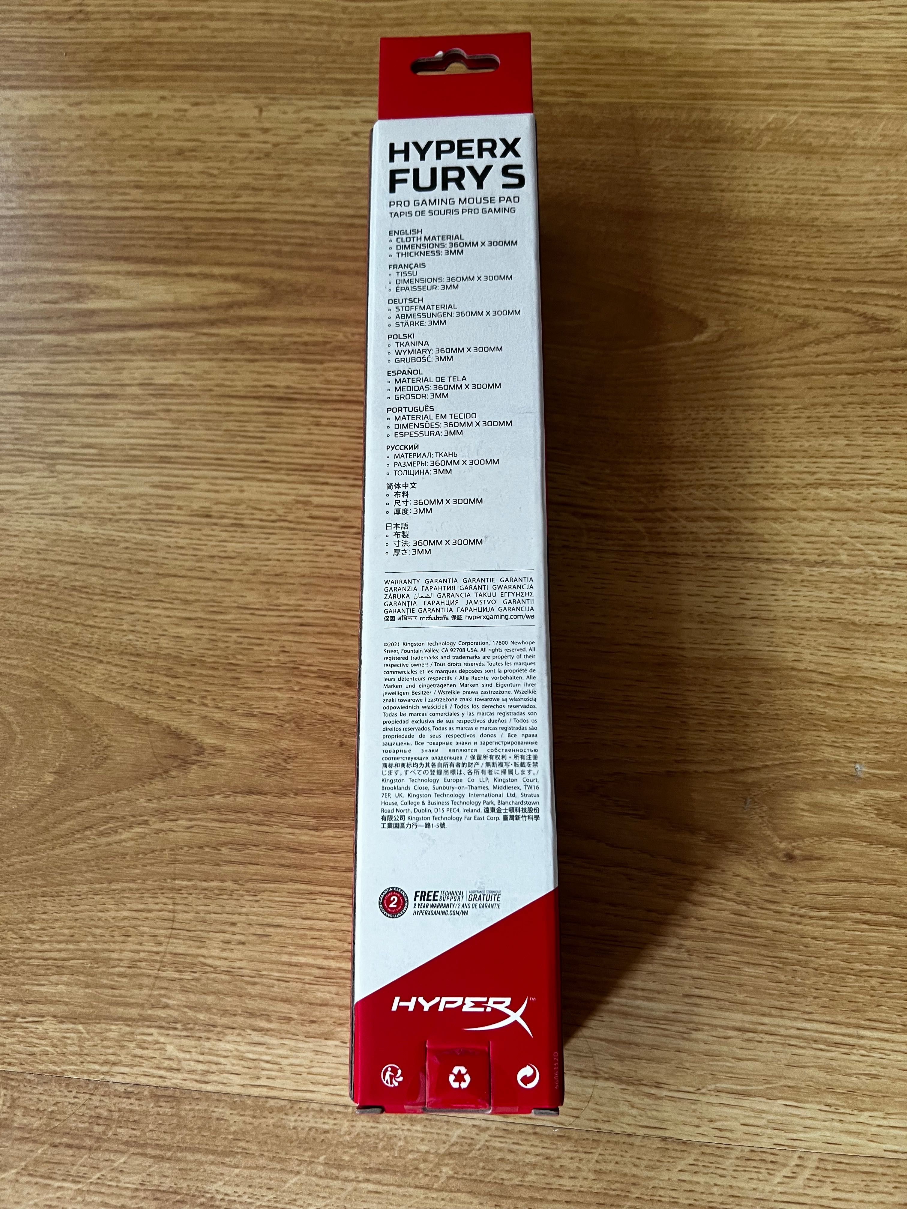 Подложка за мишка HyperX Fury S Pro Speed ​​​​Edition size M 360x300мм