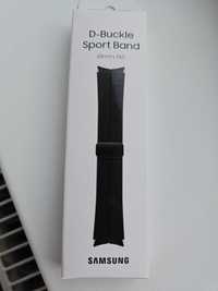 Vand curea smartwatch Samsung D-Buckle Sport Galaxy Watch5 Pro, Black