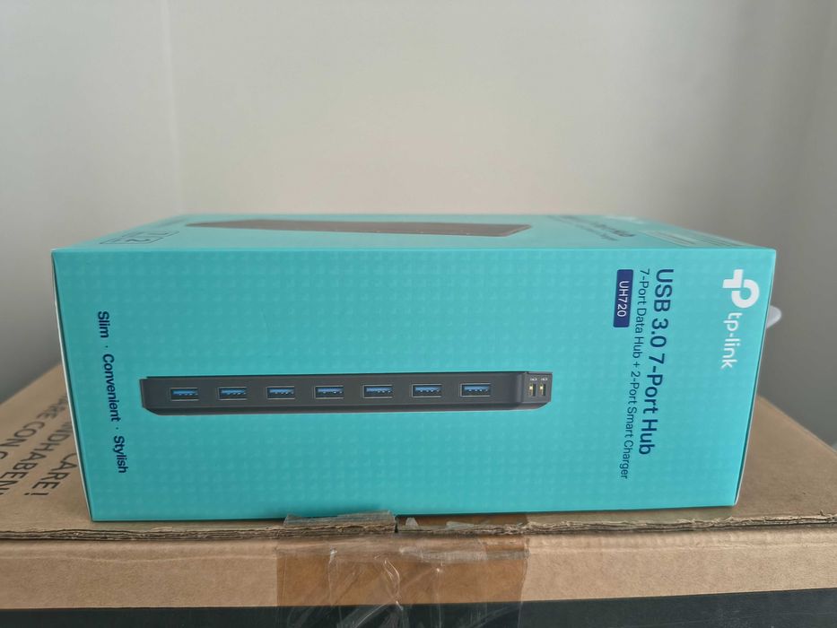 Hub USB TP-LINK UH720, pachet complet