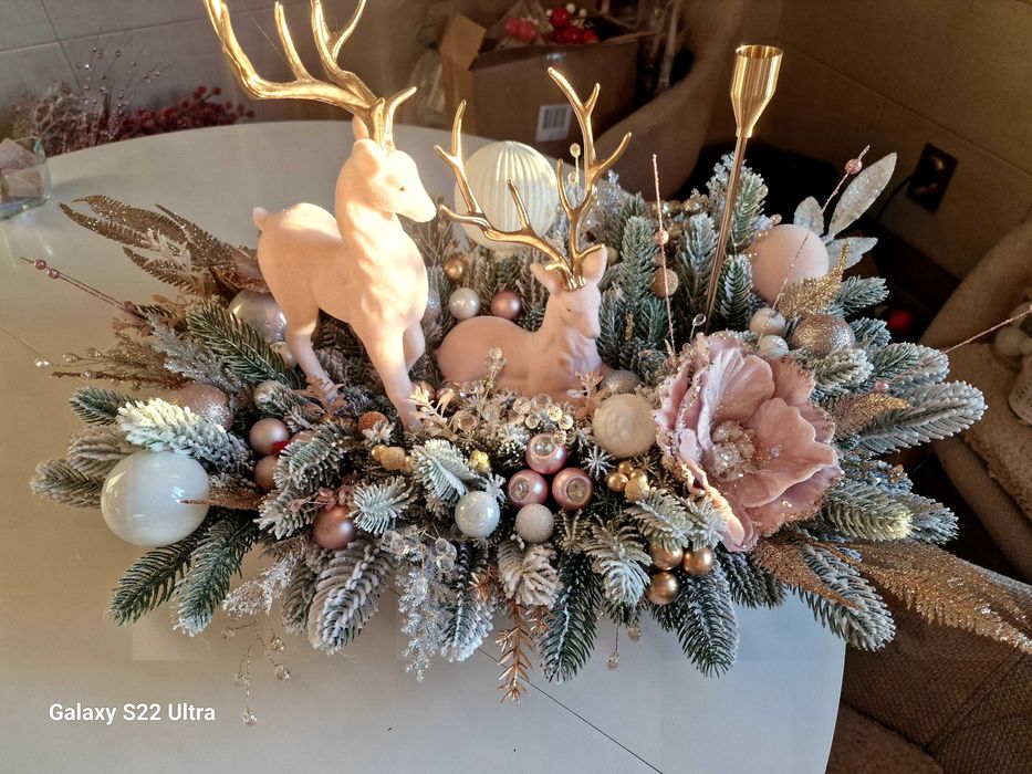 Aranjamente de Crăciun realizate manual