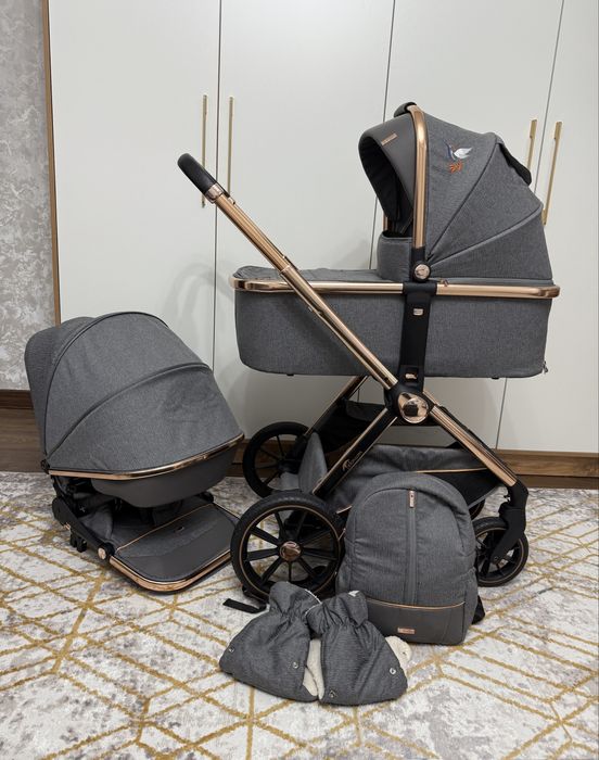 Детская коляска Teknum 2в1 от 0-3 лет почти новая !