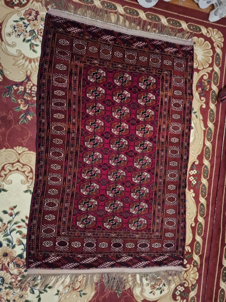 Asl Turkman gilam  1.15×1.80  60 yilgi gilam zich to'qilgan