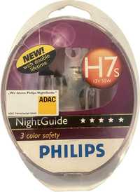 Set 2 Becuri auto PHILIPS, Night Guide H7S, 12V, 55W