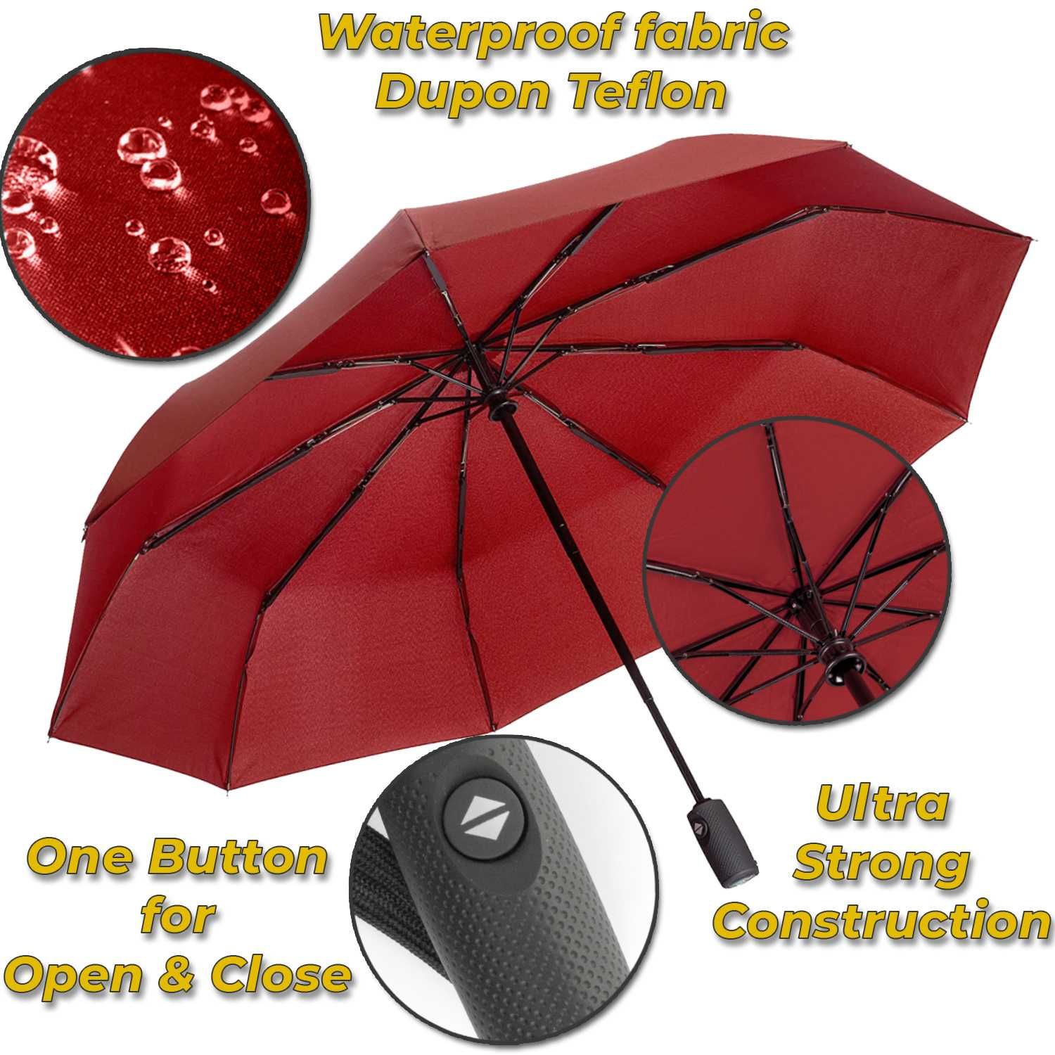 Umbrela de Lux pliabila, cu Deschidere si Inchidere Automata, 102cm