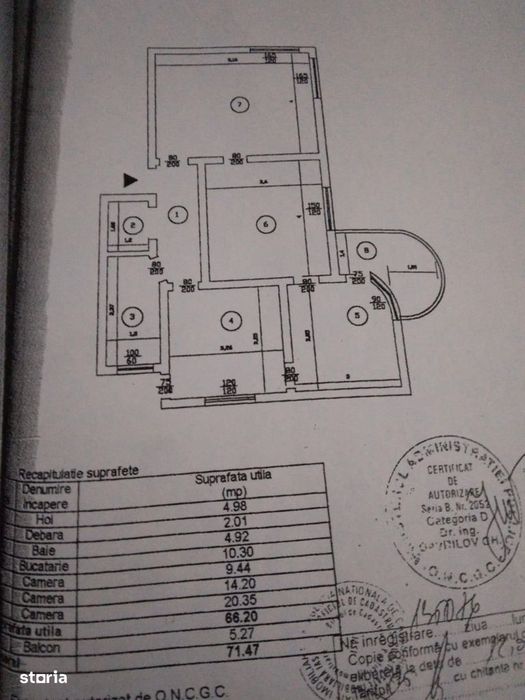 Centru  Copou  Lascar Catargi  3 camere 72 mp etaj 1 parcare si boxa