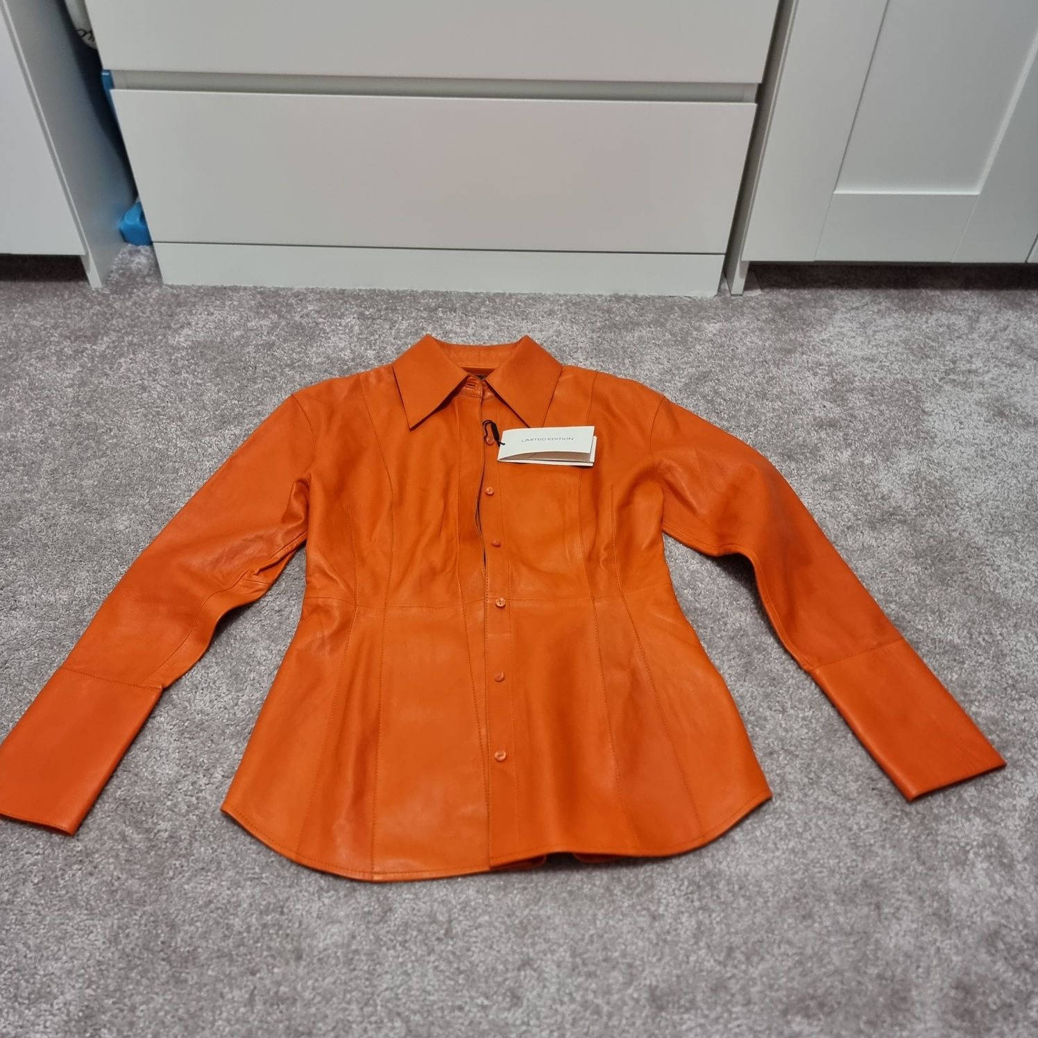 Camasa / bluza piele naturala Massimo Dutti