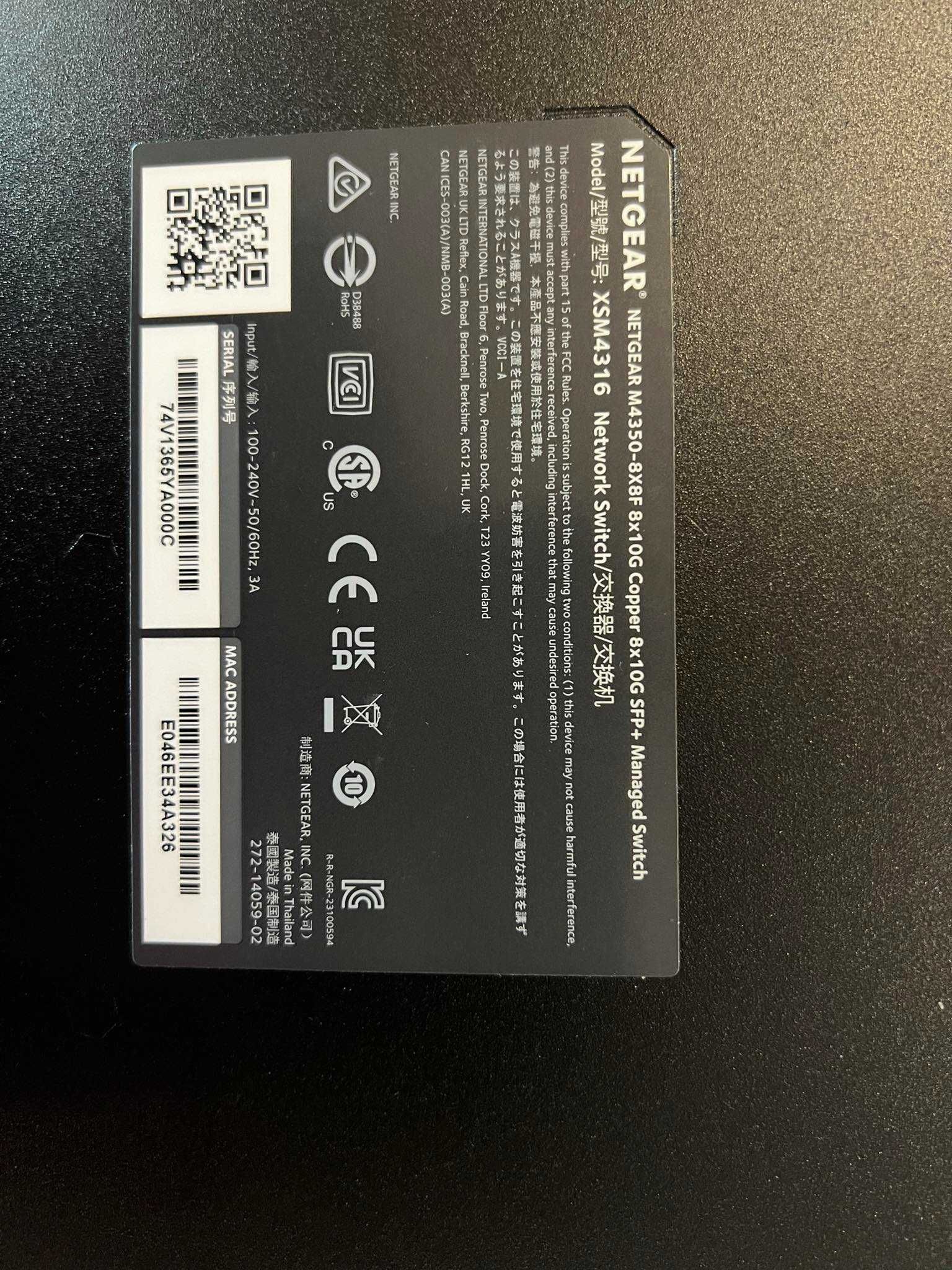 Netgear M4350- 8x8F