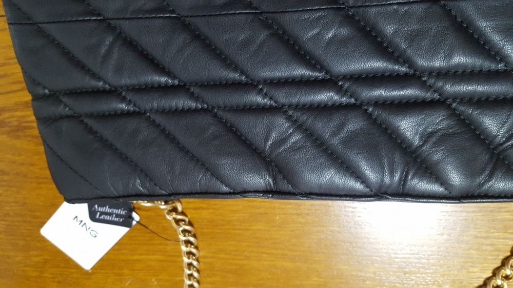 NOU!!Geanta piele Mango