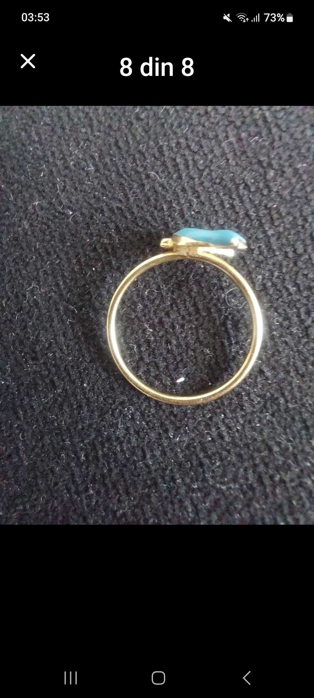 Inel aur 14k copii  
1 cm jumatelargime 0.82g  Ca nou.