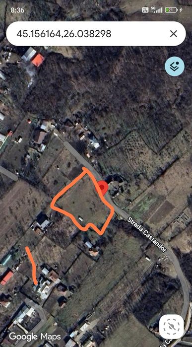 Teren intravilan 2500 metri/ 9 euro Langa Vălenii de Munte