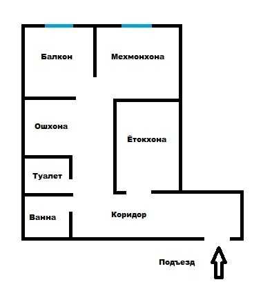 Юнусобод "Chinobod" мажмуаси.48.8кв.м квартира. 8-кават сотилади.