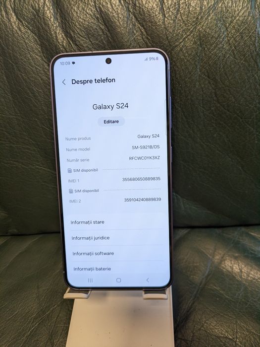 Telefon Samsung Galaxy S24, Dual SIM, 8GB RAM, 128GB,4000 mAh, ca nou