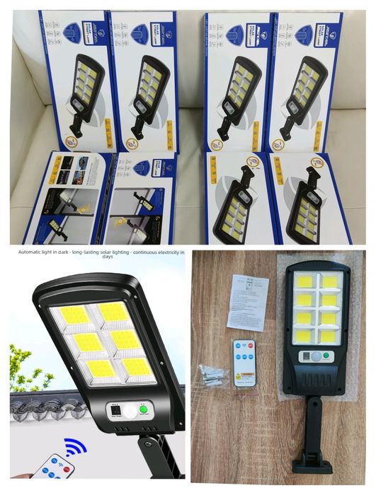 Lampa cu încărcare solară cu telecomanda și senzor de mișcare