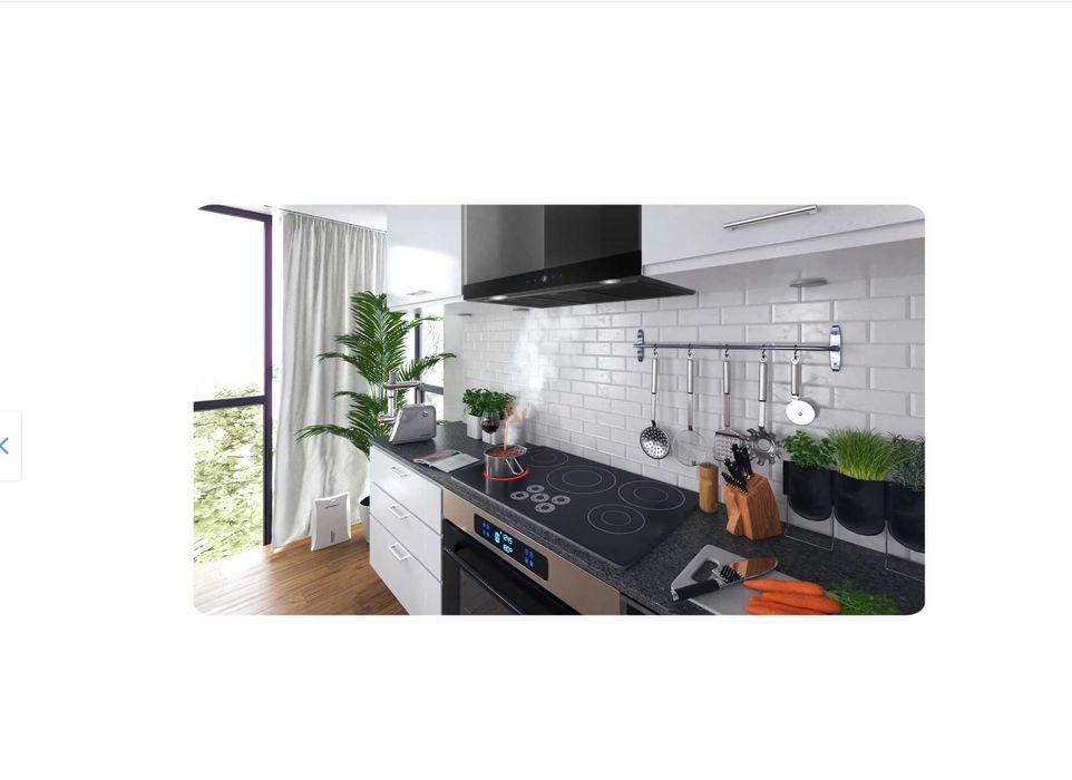 Hota de bucatarie otel inoxidabil 598 m3/h 100W 90 cm 220-240V neagra