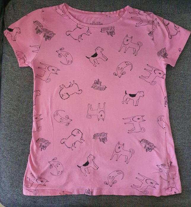 Set haine fete, hanorac degrade, tricou animale, colanti, 158-164