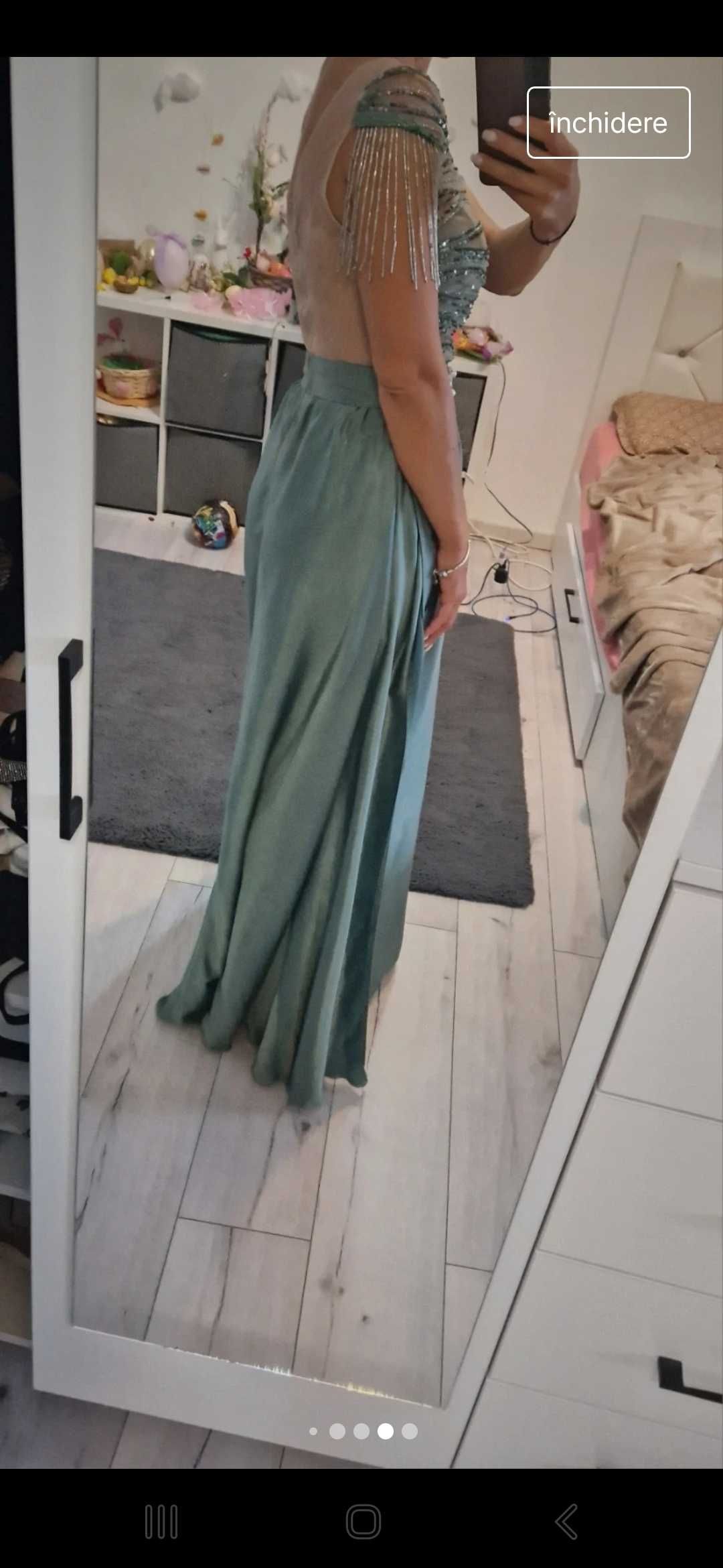 Rochie verde Bby, marimea xs, 34