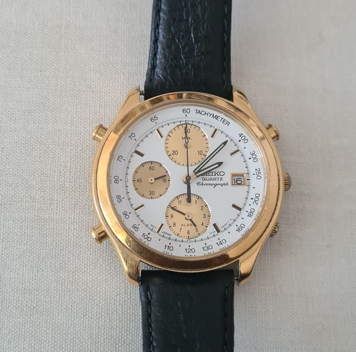 Seiko Alarm Chronograph ръчен часовник от 80-те години.