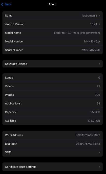 Ipad pro 12.9-in (5th gen) 256 GB, Chip M1, 8 core, Silver + Apple Pen