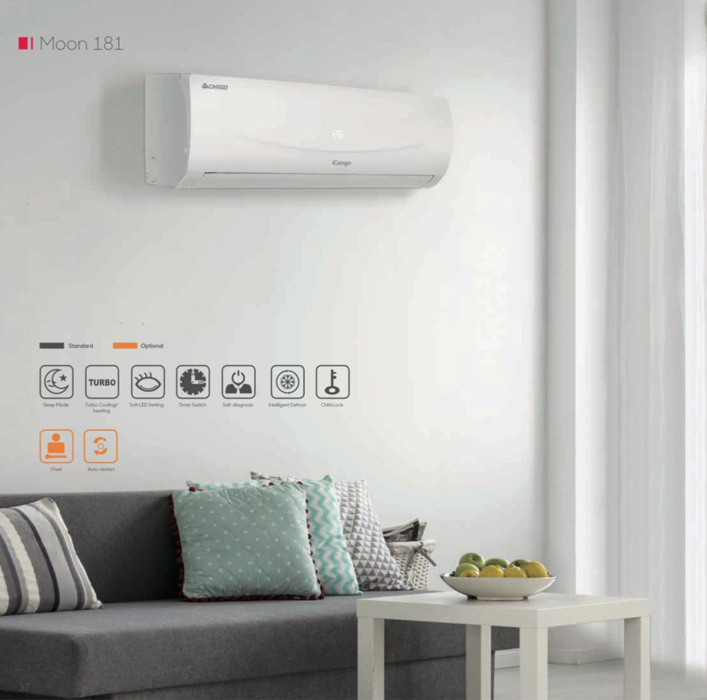 Кондиционер CHIGO 12/181 Moon FULL DC INVERTER Оргинал