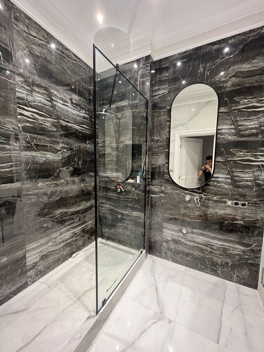 Душевая кабина из закалённого стекла — установка в подарок