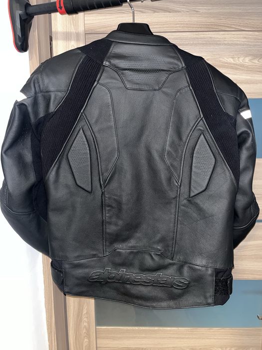 Geaca moto piele ALPINESTARS GP Plus R V3 Black 48