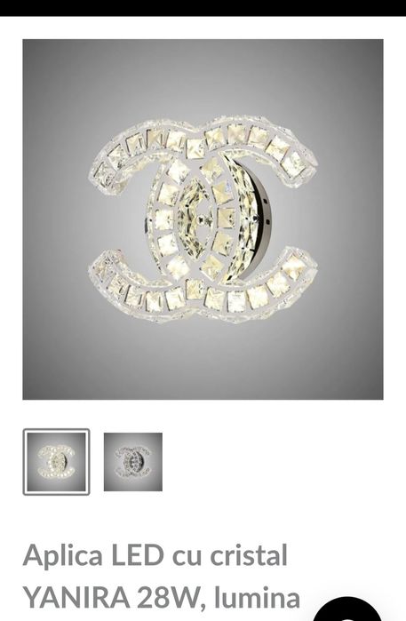 Aplica cu led cristale